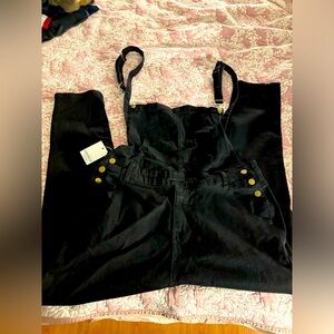 Stretch black jumpsuit